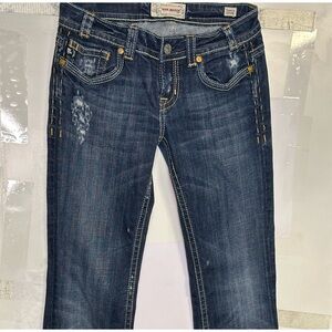 Stylish MEK Indigo Boot Cut Jeans size 27/34 great condition